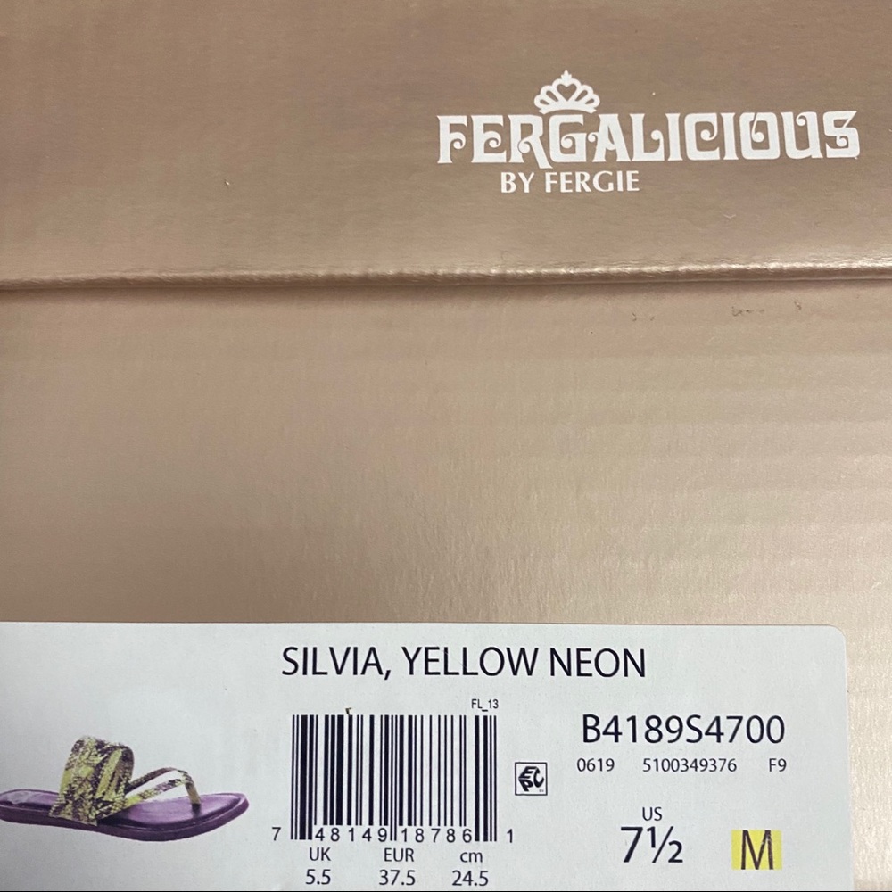 Not For Sale Fergalicious Sylvia Neon Sandals - Picture 5 of 5